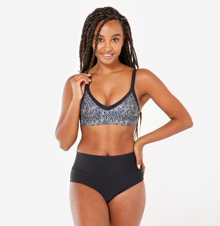 Immagine prodotto Nabaiji Women’s swimming high-waisted briefs swimsuit bottoms - Eva black (40, 42)