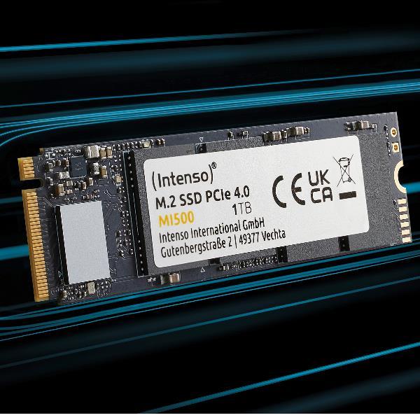 Produktbild Intenso M.2 SSD MI500 1TB PCIe NVMe Gen 4x4 (1000 GB, M.2 2280)