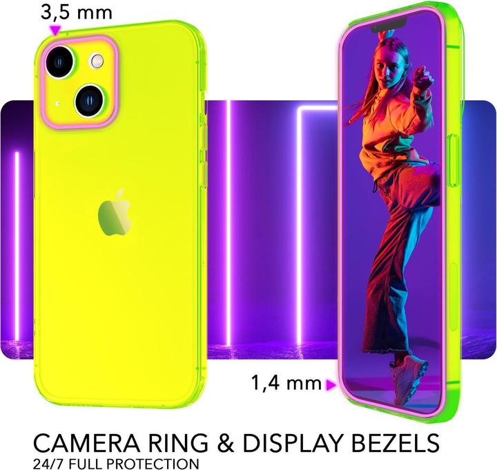 Image du produit Nalia Transparent Transparent Neon Silicone Cover (Apple iPhone 14 Plus)