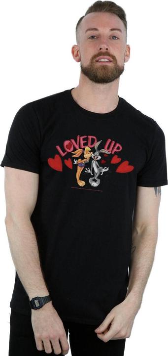 Actual product image Looney Tunes Mens Bugs Bunny And Lola Valentine's Day Loved Up T-Shirt (3XL)