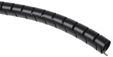 Actual product image Rs Pro Black slit harness wrap,20mm dia (Cable conduit, 500 cm)