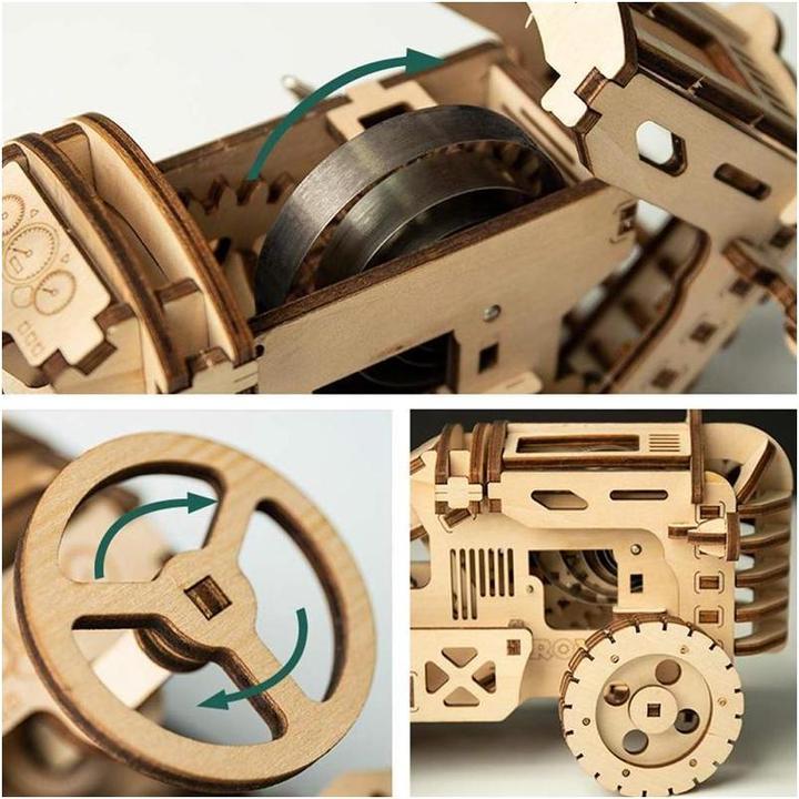 Produktbild Robotime Bausatz Traktor mit Federantrieb