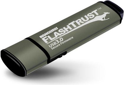 Image du produit Kanguru FlashTrust - 64 Go - Clé USB ordinaire non cryptée USB 3.0 avec lecteur de carte physique (64 Go, USB-A)
