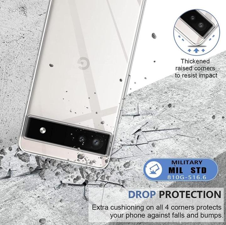 Actual product image Screenguard Google Pixel 6a Flexible TPU Clear Case (Google Pixel 6a)
