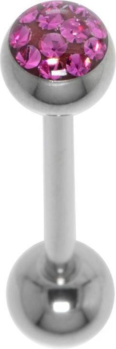 Produktbild Bijouteria Zungenpiercing (Epoxiharz, Kristall, Chirurgenstahl 316L)