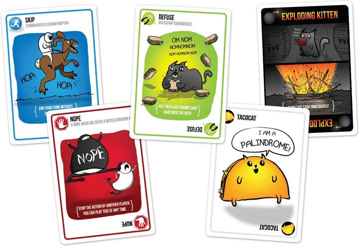 Actual product image Asmodée Exploding Kittens (German)