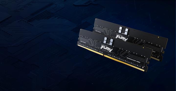 Produktbild Kingston 64GB 6000MT/s DDR5 ECC Reg CL32 DIMM Kit of 4 FURY Renegade Pro EXPO (4 x 16GB, 6000 MHz, DDR5-RAM, R-DIMM)