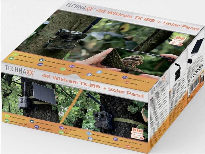 Produktbild Technaxx TX-189 -Überwachungskamera zur Wildbeobachtung inkl. Solarpanel