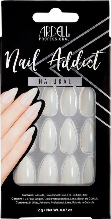 Actual product image Ardell Nail Addict - Nail Addict Natural Stiletto (Nail lutensil, White)