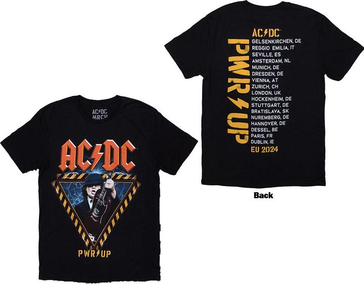 AC/DC Angus Triangle PRW-UP EU Tour 24 Back Print (S)
