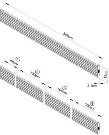 Actual product image Multibrackets Aluminum Profile, Modular Pro System, Black
