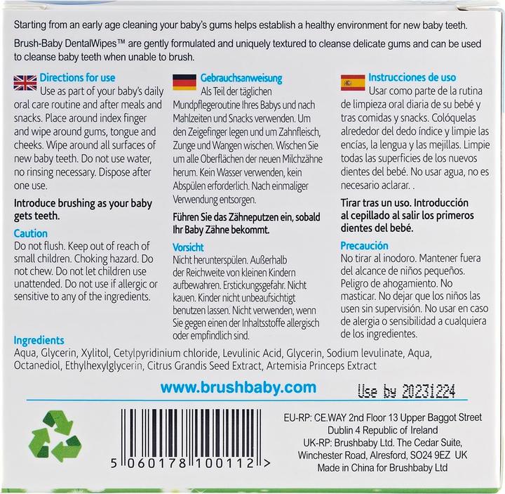 Produktbild Brush-Baby Zahnreinigungstücher (Weich, 1 x)