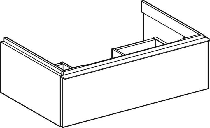 Actual product image Geberit iCon vanity unit for washbasin, 1 drawer, 74x24,7x47,6 cm, 502311 (74 x 47.5 x 25 cm)