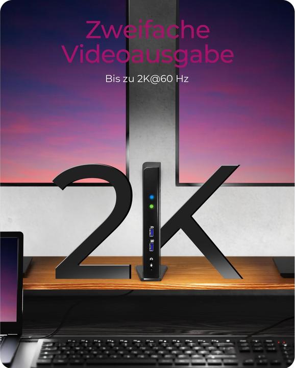 Actual product image Icy Box IB-DK2241AC - USB Type-A 3.0 Multi Dock (USB-B, 11 Ports)