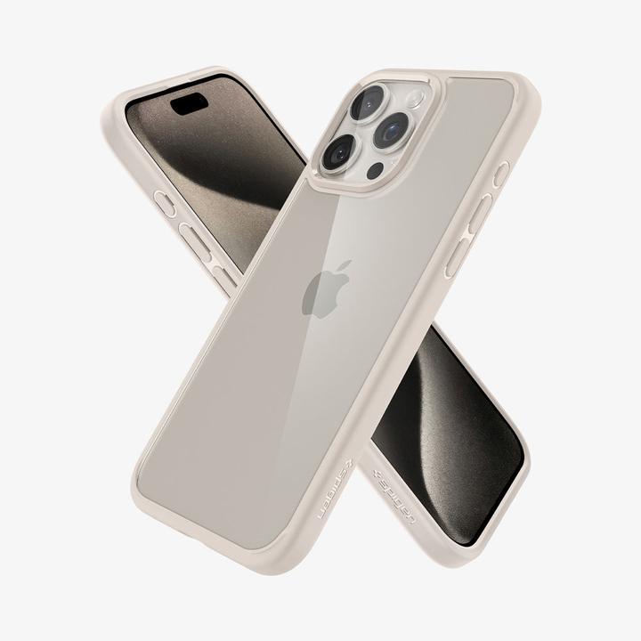 Produktbild Spigen Ultra Hybrid-Hülle für iPhone 15 Pro – natürliches Titan (Apple iPhone 15 Pro)