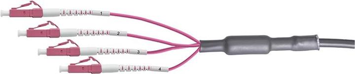 Produktbild LogiLink LWL Trunkkabel U-DQ(ZN)BH, 4 Fasern Multimode OM4, LC/UPC - LC/UPC, 70 m (70 m)