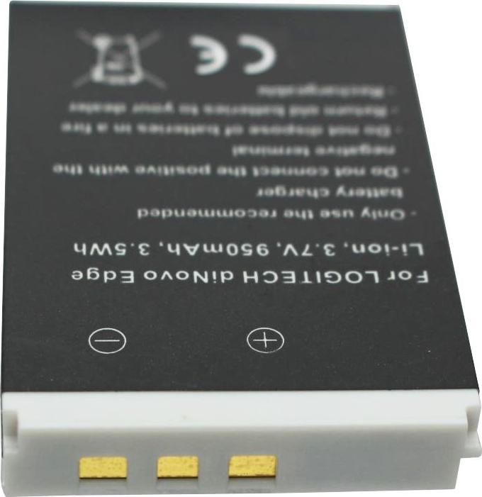 Actual product image Logitech Akku diNovo Edge Akku 190304-2004, F12440071, M50A, DiNovo Mini, Y-RAY81 (1 pcs., Device specific, 950 mAh)