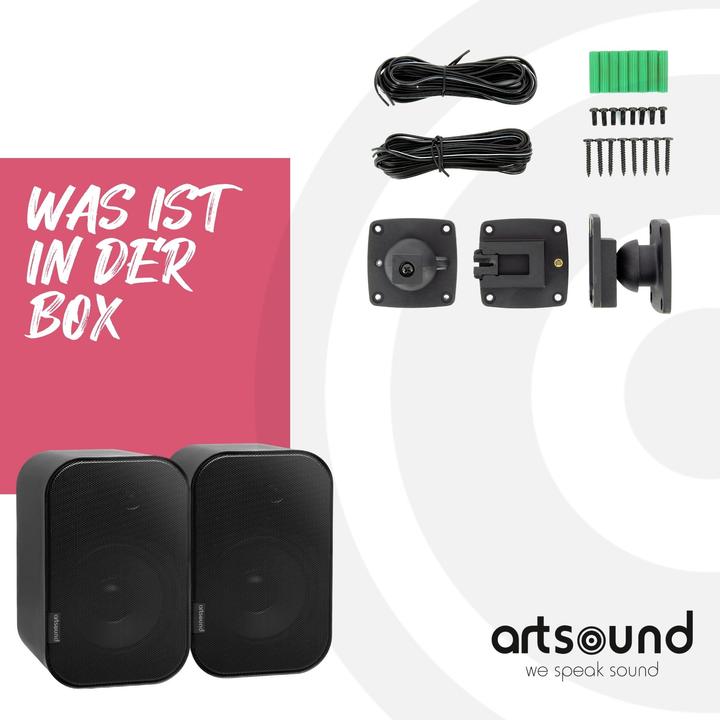 Immagine prodotto Artsound UNI40 B Zwart luidspreker (Set)