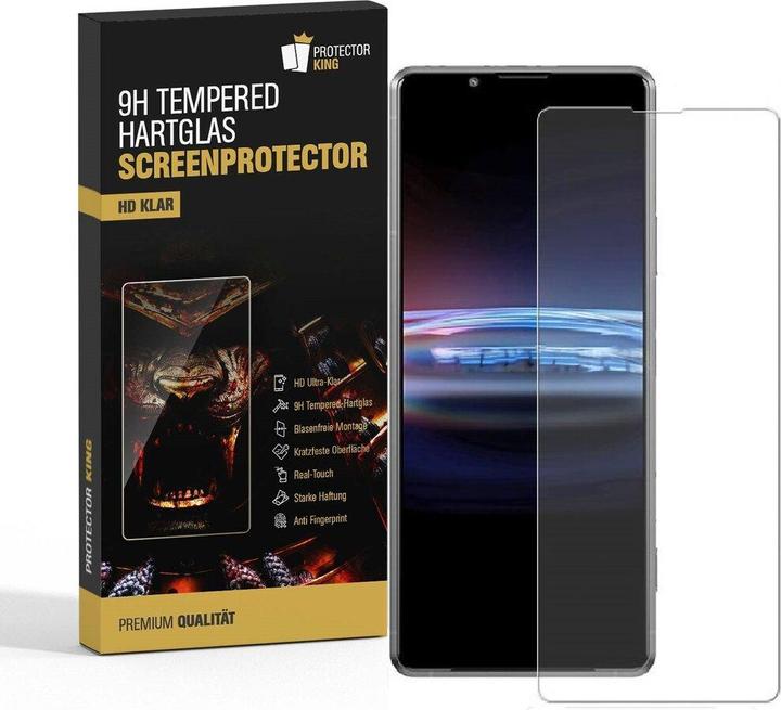 Actual product image Protectorking 1x real tempered 9H armoured glass 3D CLEAR (1 Piece, Sony Xperia Pro-I)