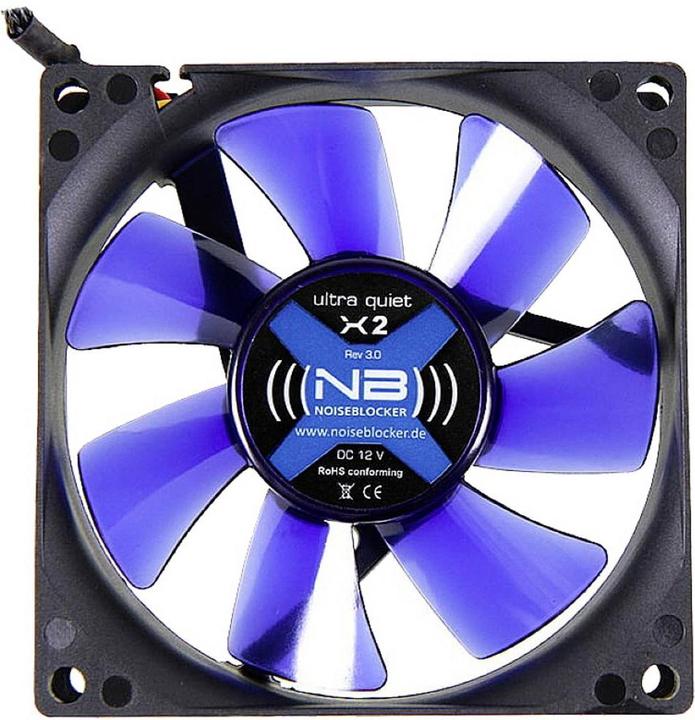 Actual product image Noiseblocker NB-BlackSilentFAn X-2 (80 mm, 2 x)