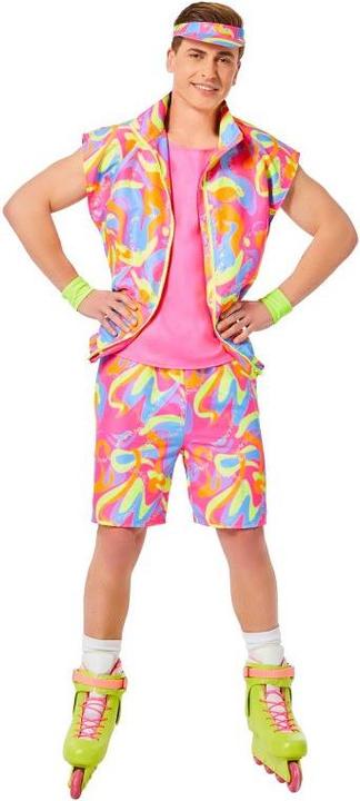 Actual product image Chaks Barbie Roller Ken costume: vest/shirt, shorts, hat, wrist warmer (XL)