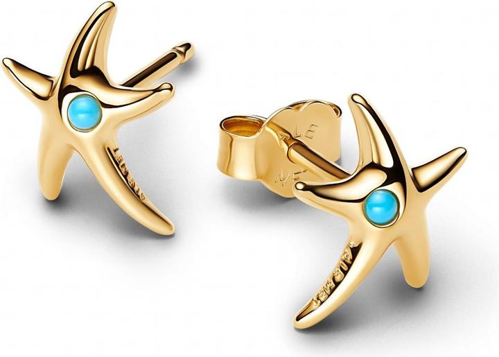 Image du produit Pandora Boucles d'oreilles clous étoile de mer (Métal, Plaqué or)