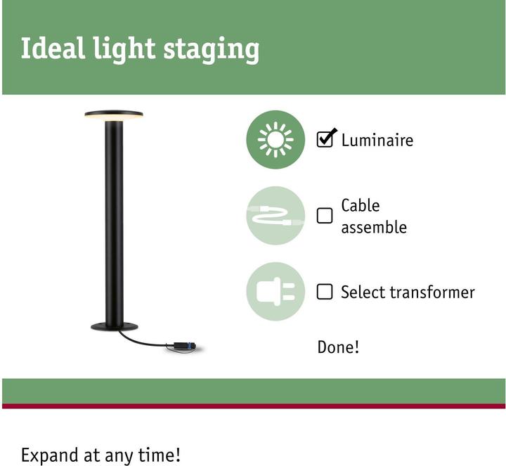 Produktbild Paulmann Outdoor Plug & Shine Plate Insect Friendly (660 lm, IP44)