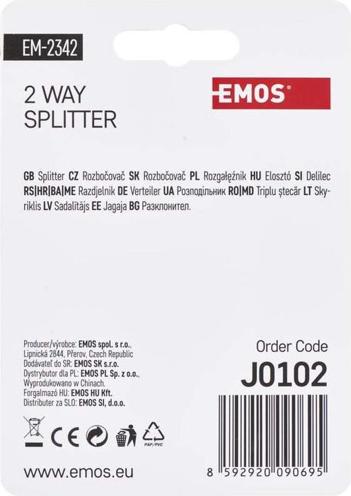 Immagine prodotto Emos Splitter EM2342