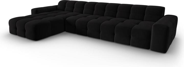 Actual product image Micadoni Velvet Left Corner Sofa, "Kendal", 5 Seats, 357x173x79Made in Europe (Corner sofa)