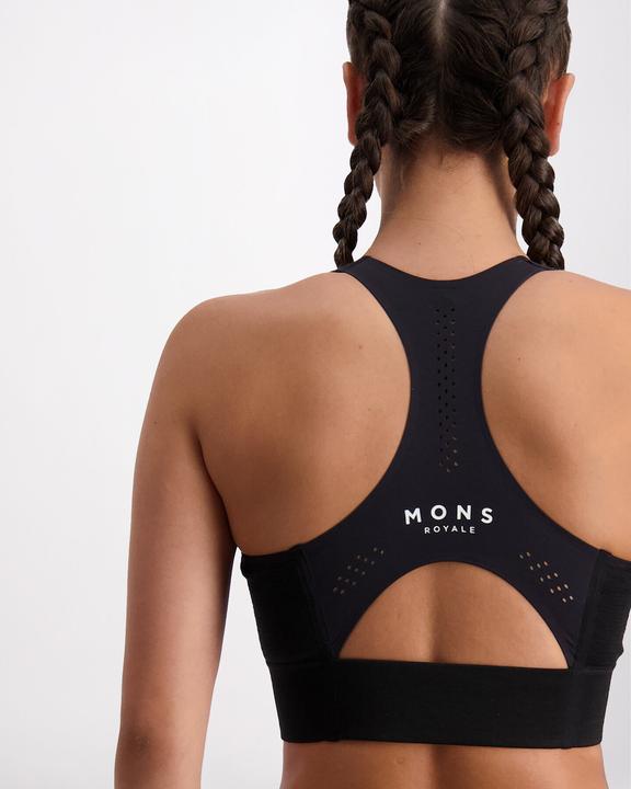 Actual product image Mons Royale Women's Stratos Merino Shift Sports Bra (L)