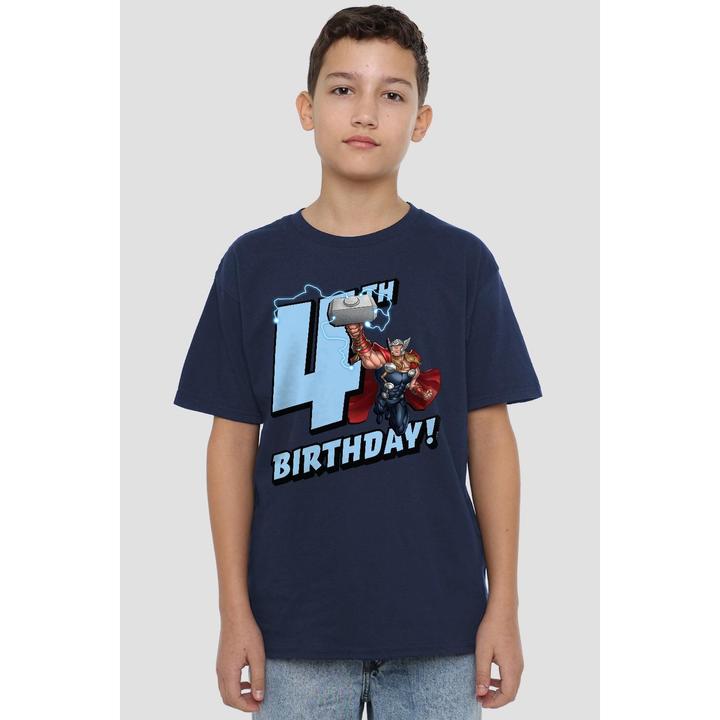 Actual product image Thor Childrens/Kids 4th Birthday T-Shirt (140)