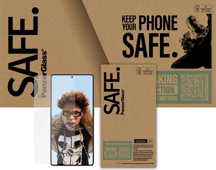 Actual product image PanzerGlass SAFE. by ® Screen Protector Samsung Galaxy S 2025 Ultra | Ultra-Wide Fit (1 Piece, Samsung Galaxy S25 Ultra)