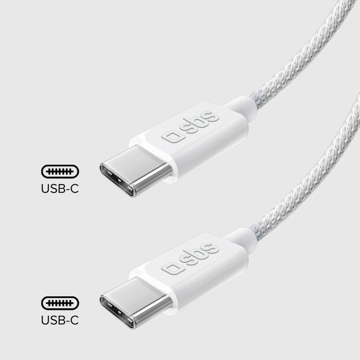 Produktbild SBS Stecker USB-C auf USB-C grey (1.50 m, USB 2.0)