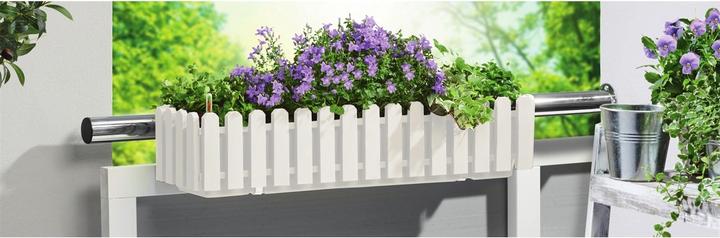 Produktbild HTI-Living Blumenkasten mit Wasserspeicher Nessa 75 cm Weiss (75 cm)