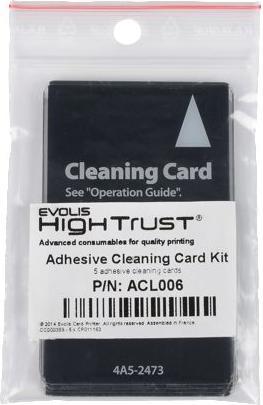 Actual product image Evolis High Trust Printer Cleaning Card Kit (Pack of 5)
