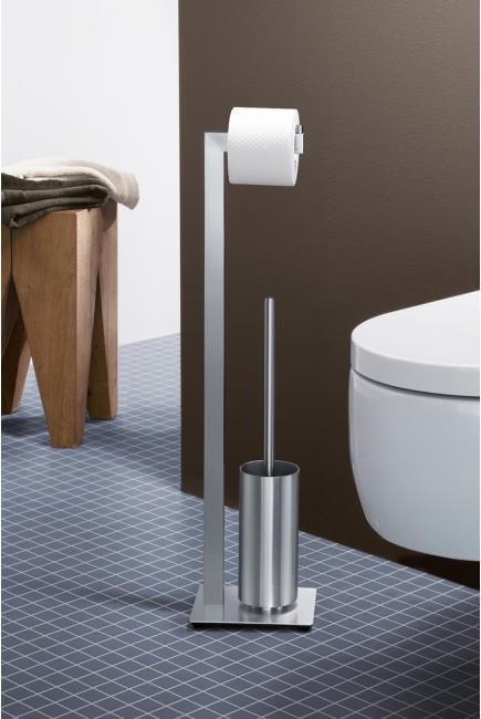Actual product image Zack Toilet Butler Silver Coloured