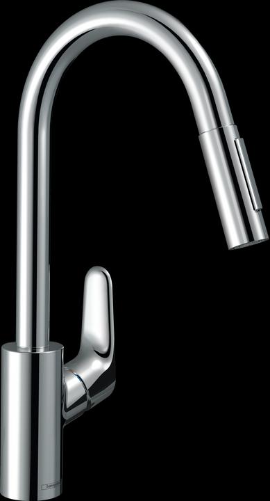 hansgrohe Focus M41 Einhebel-Küchenarmatur 240, Ausziehbrause, 2 Strahlarten