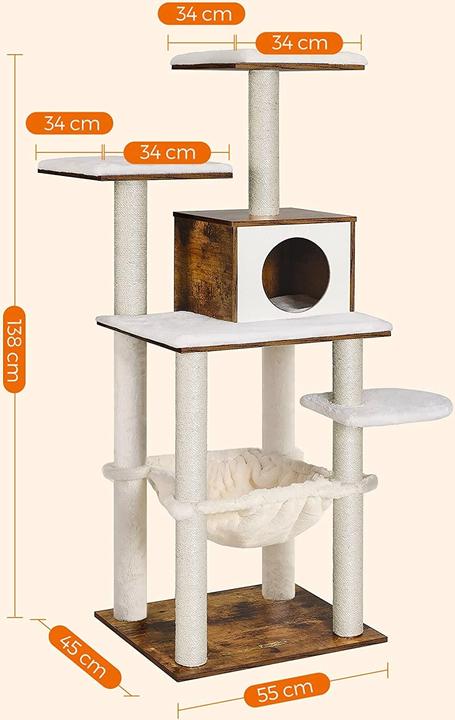 Produktbild Feandrea Tani (138 cm, Schwarz, Rustikales Braun)
