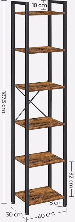 Actual product image Vasagle Havanna (40 x 30 x 187.5 cm)
