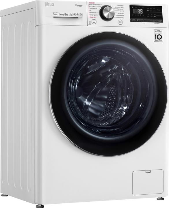 Produktbild LG F4WV908P2E Waschmaschine Freistehend Frontlader C (8 kg, Links)