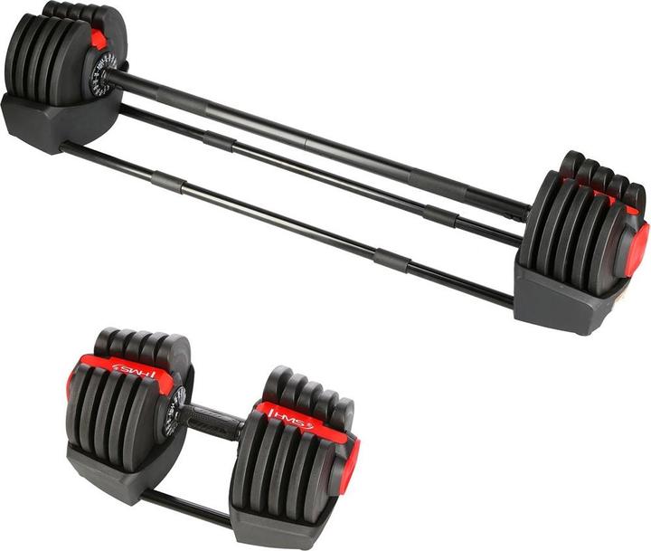Produktbild HMS SGR40 PRO SET 2IN1 VERSTELLBARES HANTELSET 43 5 KG