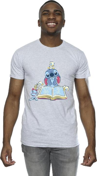 Produktbild Disney Lilo & Stitch Reading A Book TShirt (L)