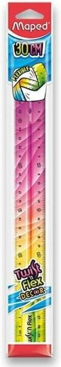 Immagine prodotto Maped Righello piatto Twist'n Flex DECOR, 300 mm, infrangibile (300 mm)