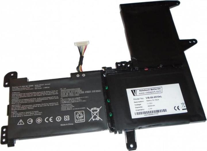 Produktbild Vistaport Akku für ASUS VivoBook F510/S510/X510 (3 Zellen, 3645 mAh)