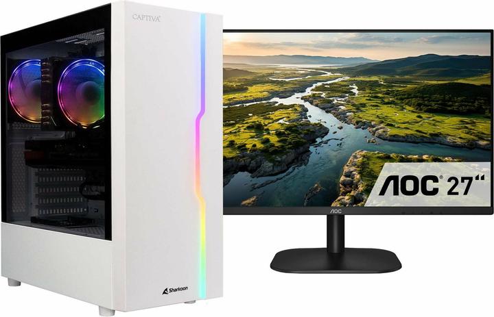 Actual product image Captiva PC Power Starter R78-392 TFT Bundle (Ryzen 5 5600G/SSD 500GB/16384/MSI/Windows 11 Home 64-bi (AMD Ryzen 5 5600G, 16 GB, 500 GB, AMD Radeon Graphics)