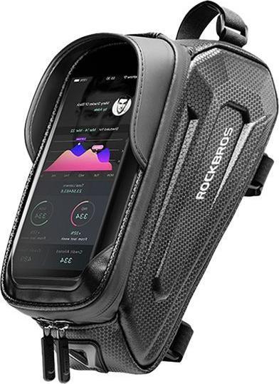Productafbeelding Rockbros B68-1 gepantserde fietstas voor telefoon 1,5l - zwart (1.70 l, Draagtas)