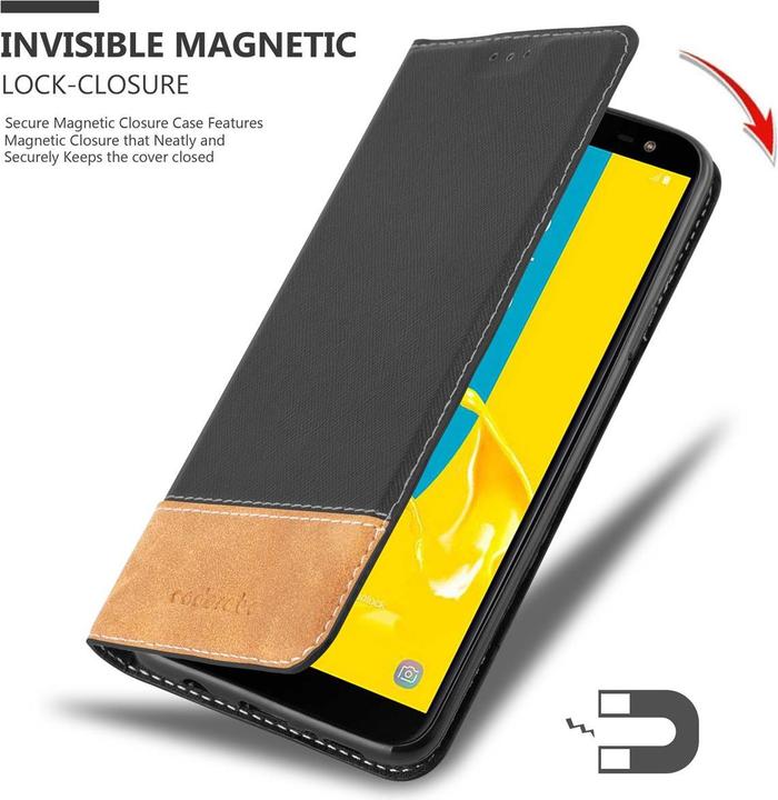 Produktbild Cadorabo X-Wallet Kunstlederkombi Hülle (Samsung Galaxy J6 (2018))