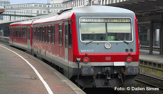 Actual product image Bachmann Trains DB AG Diesel railcar. BR 628.4 2-piece Wuppertal (Track H0)