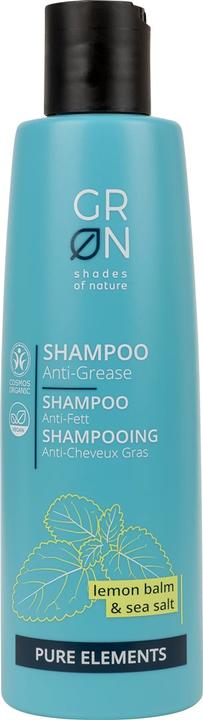 Produktbild GRN PURE Shampoo Anti-Fett Zitronenmelisse & Meersalz (250 ml, Flüssiges Shampoo)