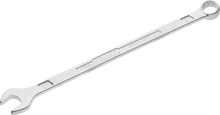 Produktbild HAZET Ring-Maulschlüssel ∙ extra lang ∙ schlanke Bauform 600LG-27 ∙ Aussen Doppel-Sechskant-Traction… (27 mm)